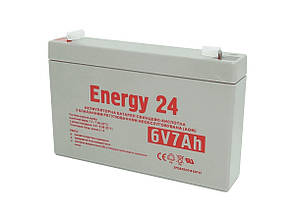 Energy24 Акумулятор олив'яно-кислотний 6V7AH