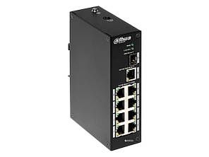 Dahua PFS3110-8P-96 комутатор 10-портовий, 8 з них з PoE, 1-SFP порт