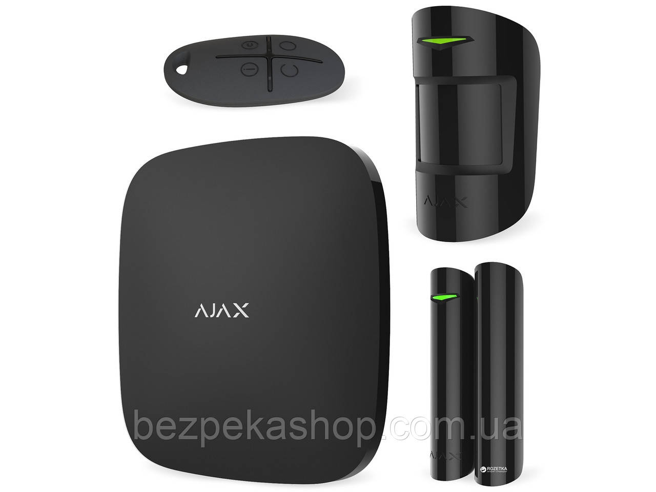 Ajax HUB StarterKit Plus black комплект системи безпеки, фото 1