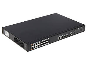 Dahua PFS4218-16ET-190 комутатор 18-портовий, 16 з них з PoE