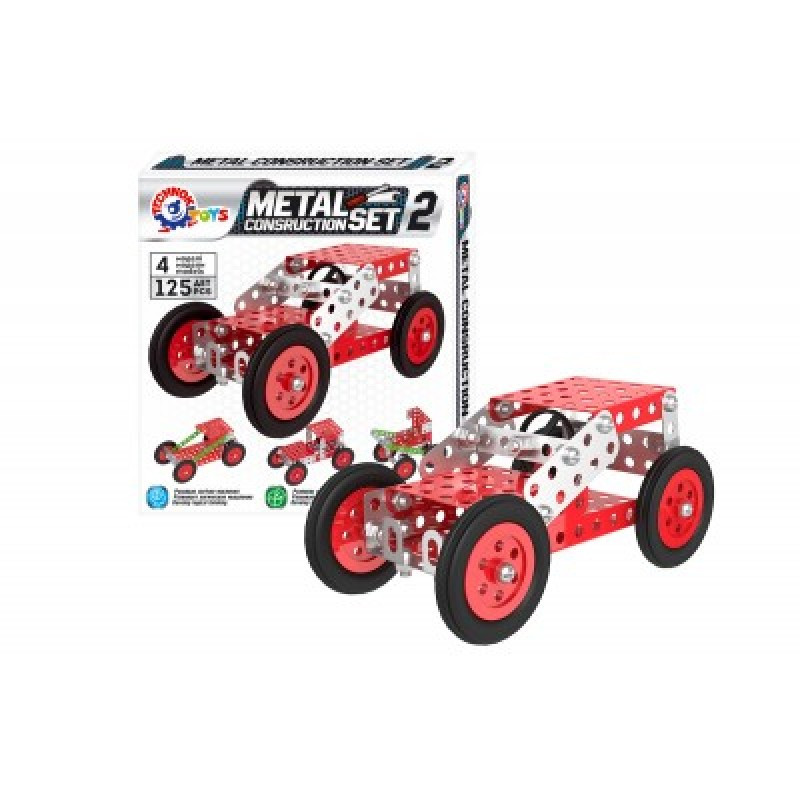 Конструктор металевий, 4 моделі, 125 деталей, Технок 6405, фото 1