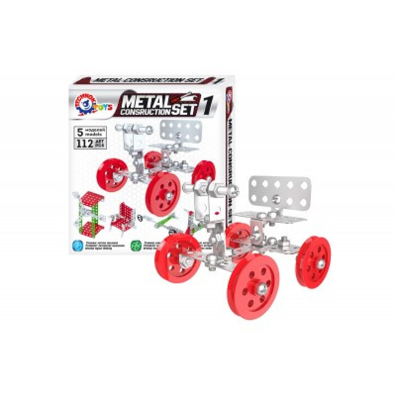 Іграшка "Конструктор металевий ТехноК", 5 моделей, 112 деталей, 6399, фото 1
