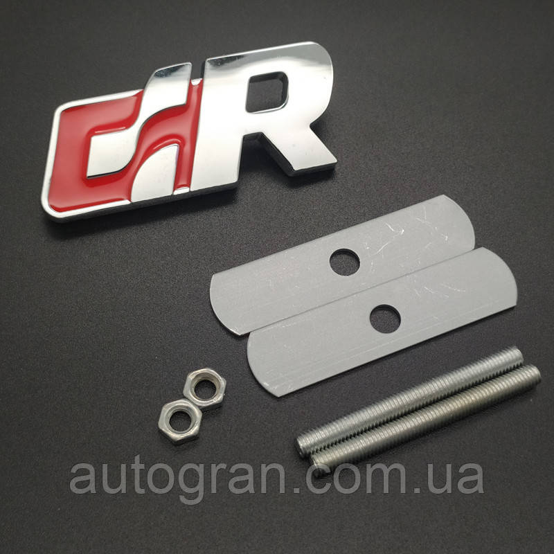 Емблема решітки радіатора VW Volkswagen R Rline червона