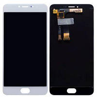 Дисплей для Meizu M3 Note (M681H) с сенсором (тачскрином) белый Оригинал (Тестирован)