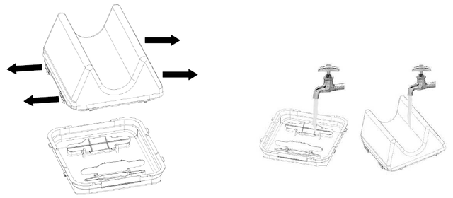 промивка фільтра під струменем води промивка фільтра під струменем води