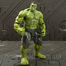 Ігрові фігурки "Avengers", набір з 10 головних героїв — 17 см, світло, рухомі., фото 5