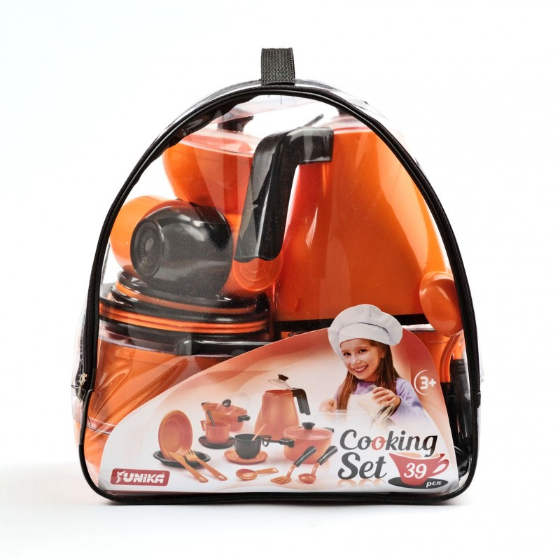 Ігровий набір посуду «Cooking Set» (39 pcs) жовтогарячий
