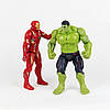 Ігрові фігурки "Avengers", набір з 10 головних героїв — 17 см, світло, рухомі., фото 7