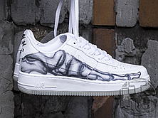 Чоловічі кросівки Nike Air Force 1 Low Skeleton Halloween White BQ7541-100, фото 4