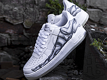 Чоловічі кросівки Nike Air Force 1 Low Skeleton Halloween White BQ7541-100, фото 6