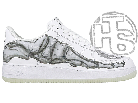 Чоловічі кросівки Nike Air Force 1 Low Skeleton Halloween White BQ7541-100, фото 1