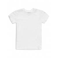 Футболка дитяча біла двошарова р.110, 200г/м