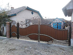 Ворота ковані Святослава спрощена, фото 2