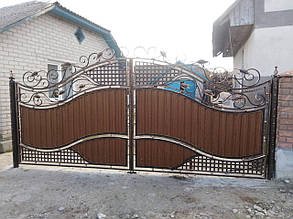 Ворота ковані Святослава спрощена, фото 2