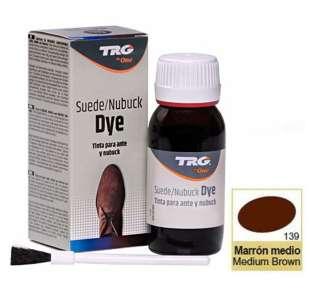 Фарба для замші та нубука TRG Suede Dye, 50 мл середньо-коричнева