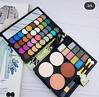 Тіні для повік maXmaR makeup set 50 Colors (46 відтінків тіней + 2 рум'ян +2 пудри)