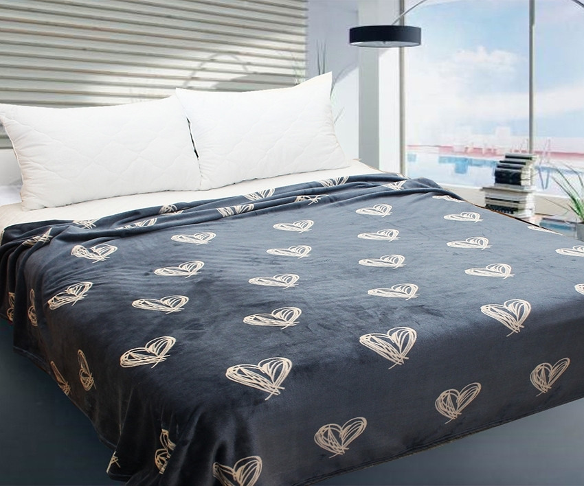 Плед велсофт 160х220 Серцеед, фото 1