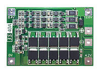 BMS 3S 40A контроллер с балансиром 12.6V для 3-х литий-ионных аккумуляторов