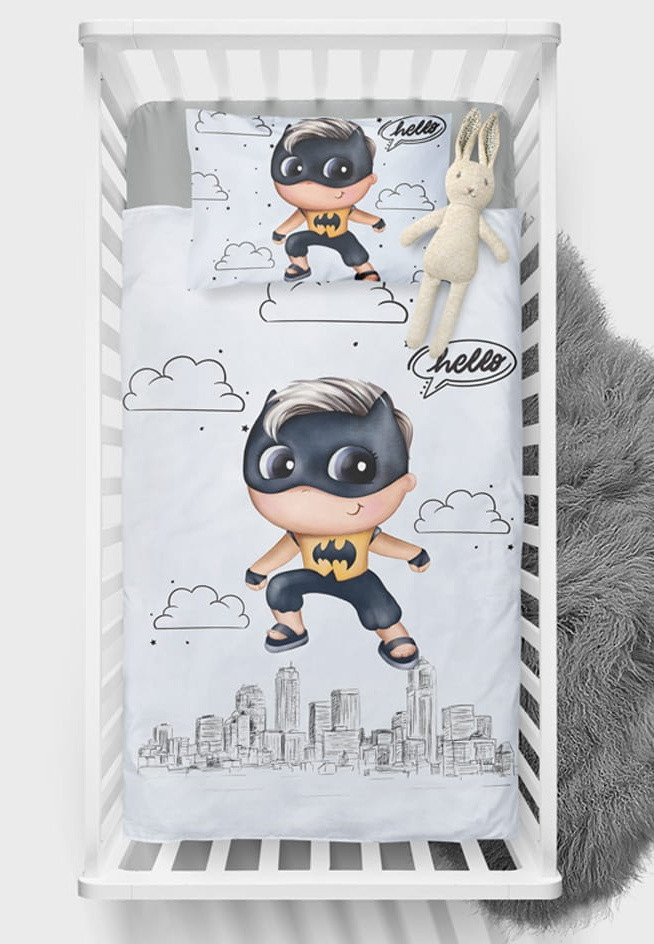 Панелька Преміум бавовна Хлопчика супергерой бетмен 135*100