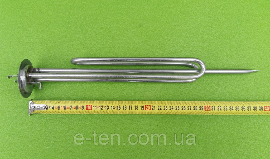 Тен гнутий (НЕРЖАВІЙКА) 2000W до бойлерів "Thermex" / на фланці Ø63мм / 1 трубка під термостати (Туреччина), фото 1