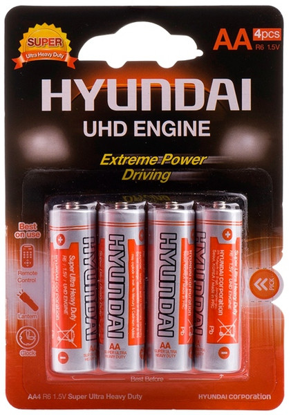 Батарейка Hyundai R6 4 PL 1x4 шт.