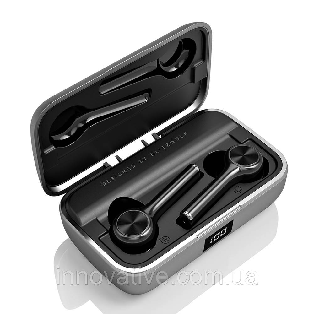 Бездротові Bluetooth навушники BlitzWolf BW-FYE6 із зарядним чохлом (Черный)