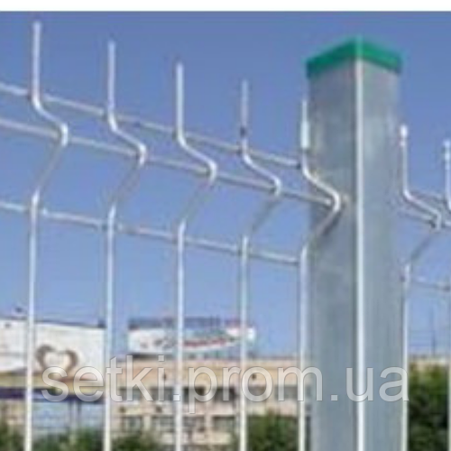 Секции ограждения из сварной оцинкованной сетки с изгибом 1,5*2,5м ...