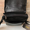 Чоловіча шкіряна сумка через плече Armani Армані, фото 4