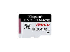 Карта пам'яті Kingston 128 GB microSDXC Class 10 UHS-I A1 Endurance  (SDCE/128GB)