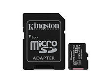 Карта пам'яті Kingston 128 GB microSDXC Class 10 UHS-I Canvas Select Plus + SD Adapter (SDCS2/128GB)
