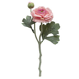 Штучна квітка Жовтець, 35 см, рожева (630072)