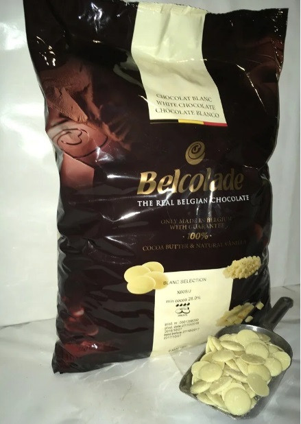 Білий шоколад дропсах Belcolade Blanc Selection, 1 кг