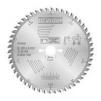 Пильный диск DeWALT DT4345 Extreme ø250mm *30 mm 50T по Trespa® (HPL)
