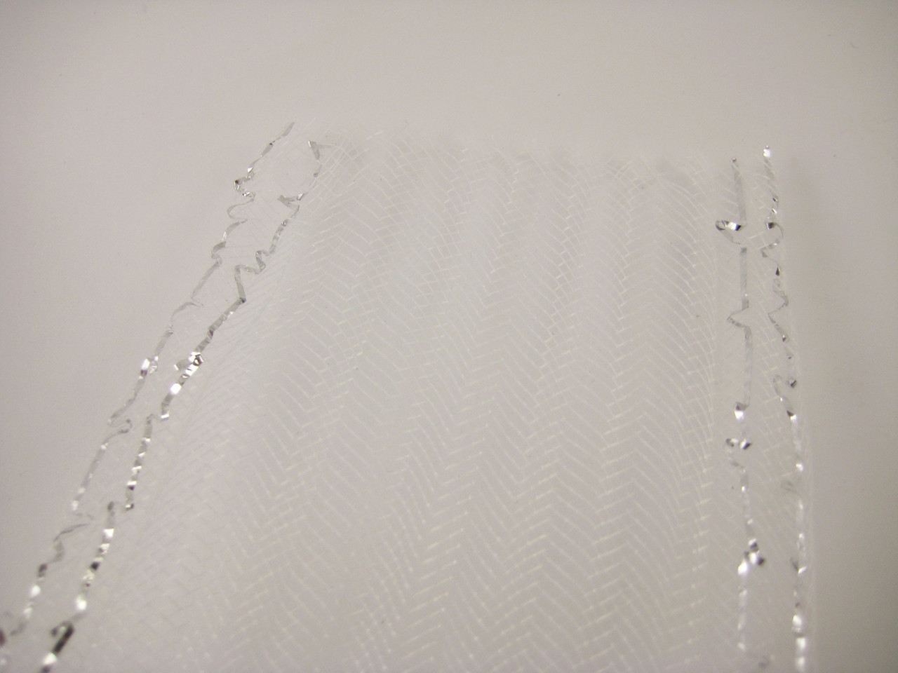 Стрічка для бантів зі строчкою. Ребриста. 8см. 20м., фото 1