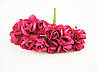 Троянда з дротом рожева поліуретанова 12шт/пучок для рукоділля, хобі, декору, фото 2