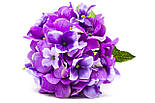 Штучна квітка Гортензія, 35 см, фіолетовий (631024), фото 2