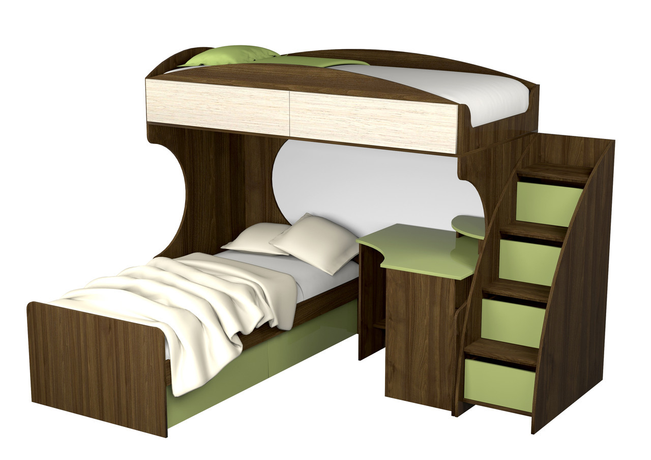 Ліжко 2-ярусне зі столом Селект, фото 1