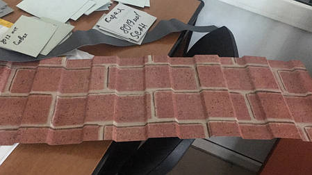 Профнастил для забору Арсенал С-20 принт цегла (0.4 мм) Китай, фото 1