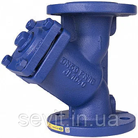 Фільтр сталевий фланцовий осадовий сітчастий Zetkama (Польща) тип 821F DN125 PN40 (ДУ125 РУ40) Зеткама