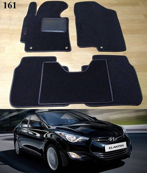 Ворсові килимки на Hyundai Elantra MD '11-15, фото 2