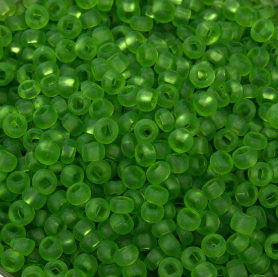 Бісер Preciosa Чехія №50430 matt зелений, прозорий. матовий, фото 1