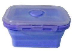 Контейнер харчового силікону Stenson MH-3392 350мл блакитного