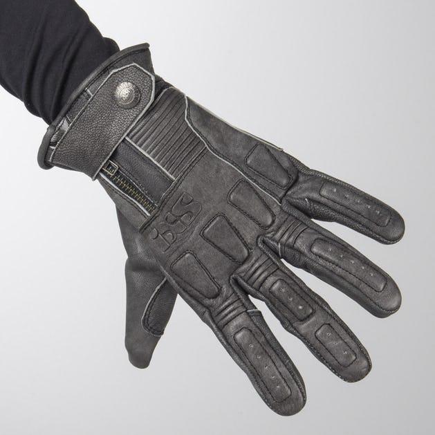 Мотоперчатки  IXS Kelvin Vintage Black Gloves ретро