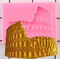 Молд силіконовий Римська архітектура 78 на 60 мм рожевий