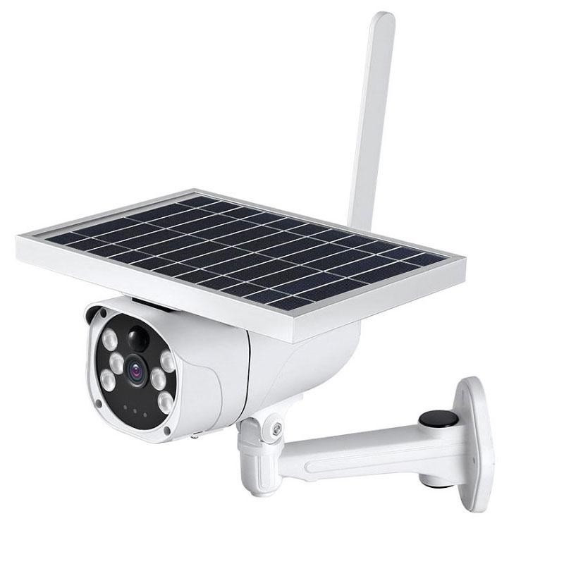 Камера відеоспостереження вулична IP WIFI 6W Solar із сонячною панеллю 2MP, фото 1