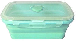 Контейнер харчової силіконовий Stenson MH-3393 500мл, м'ятний