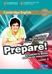Cambridge English Prepare! Level 3 Student's Book and online Workbook including Companion for Ukraine