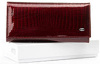 Женский кожаный кошелек SERGIO TORRETTI W1-V бордовый натуральная кожа