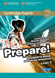 Cambridge English Prepare! Level 2 Student's Book and online Workbook including Companion for Ukraine
