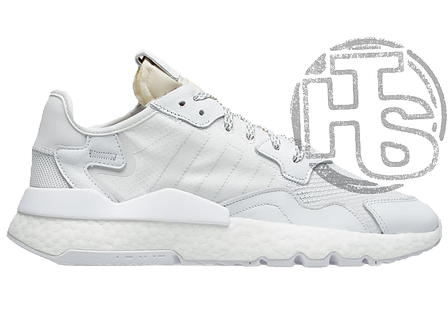 Чоловічі кросівки Adidas Nite Jogger Triple White BD7676, фото 1